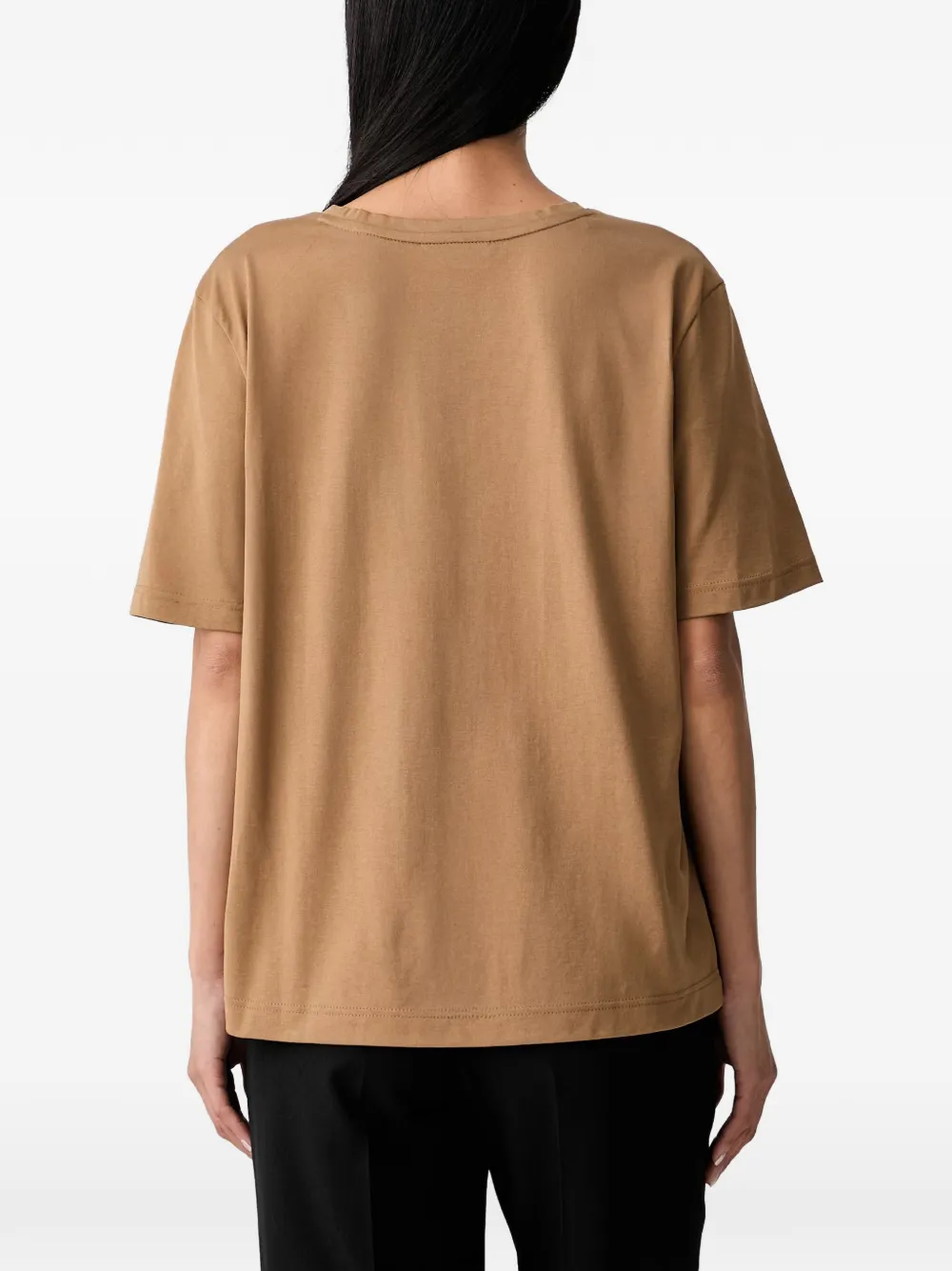 Lacoste T-shirt met logopatch Bruin