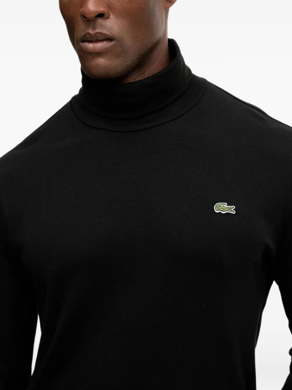Lacoste T-shirt met lange mouwen Zwart