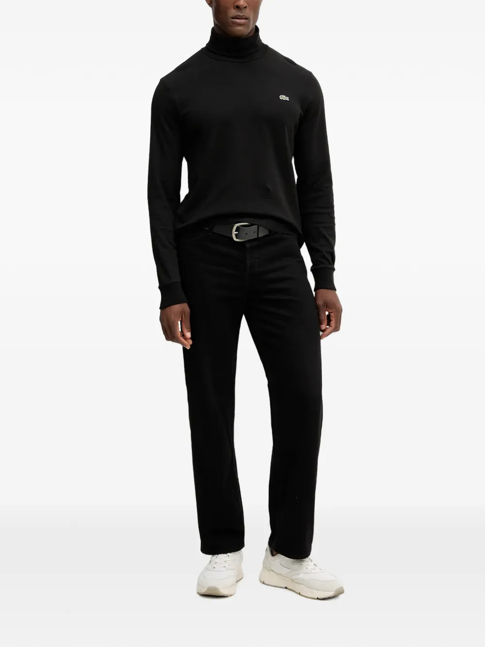 Lacoste T-shirt met lange mouwen Zwart