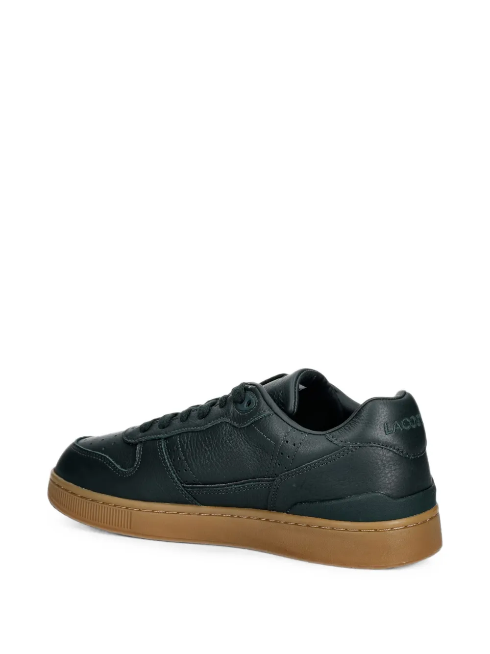 Lacoste T-Clip perforated leather sneakers Groen
