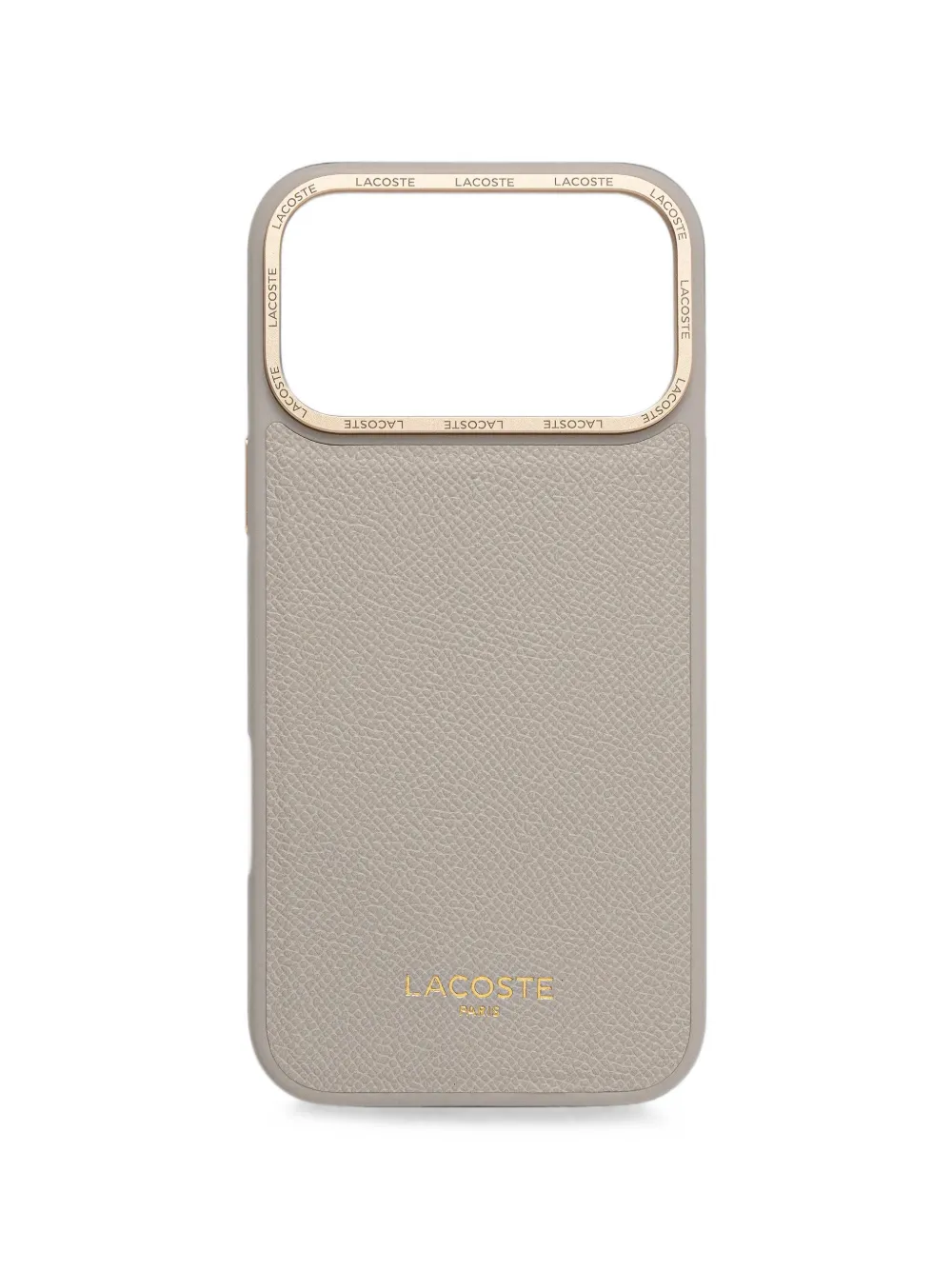 Lacoste logo-engraved pebbled-effect iPhone case