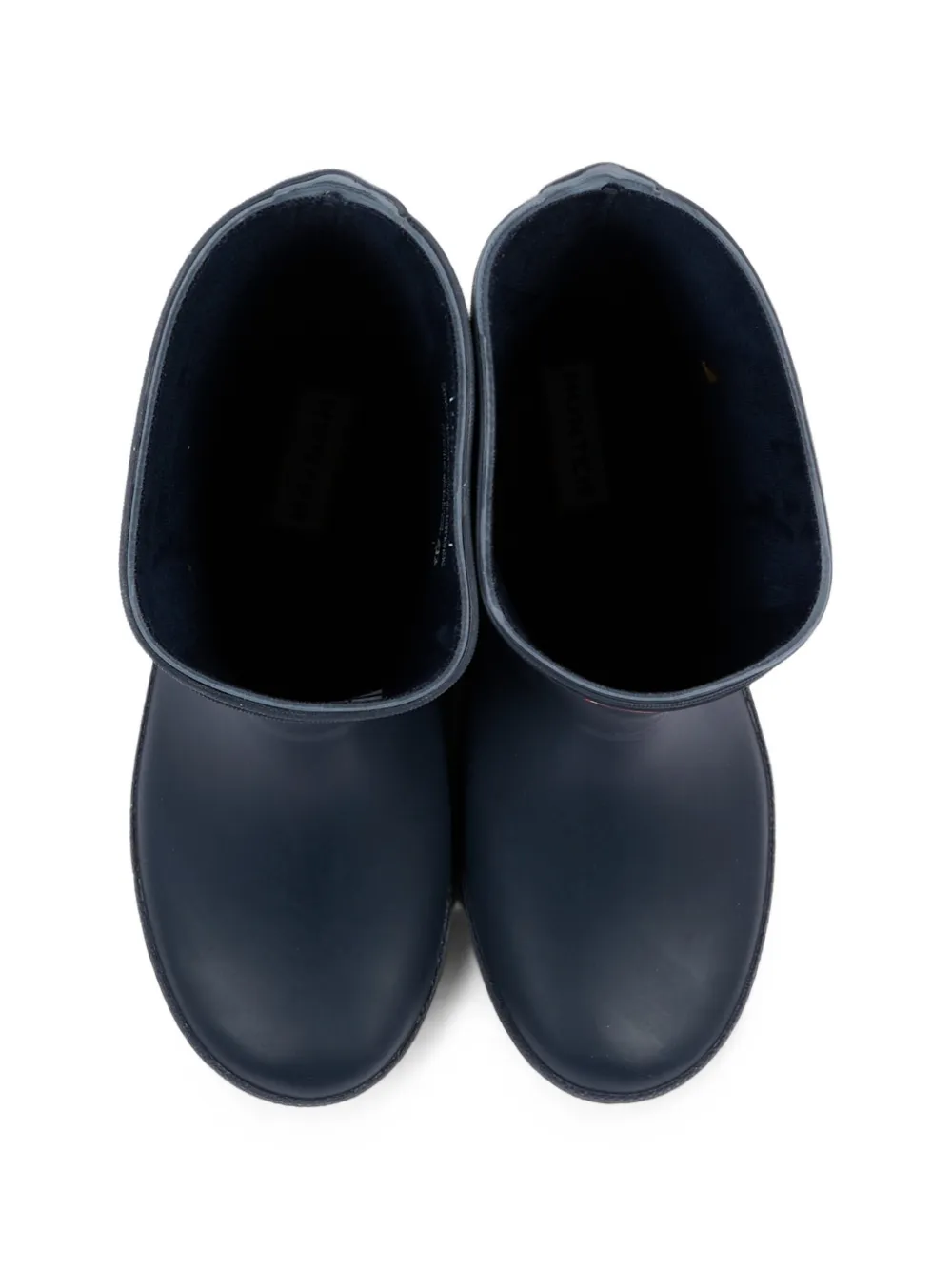 Hunter Kids Originals Wellington logo-patch boots Blauw