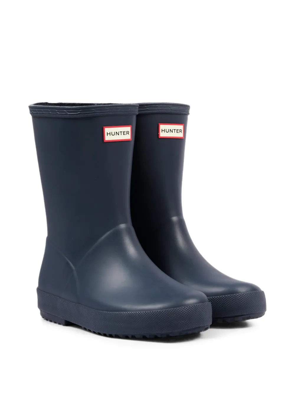 Hunter Kids Stivali Originals Wellington con logo - Blu