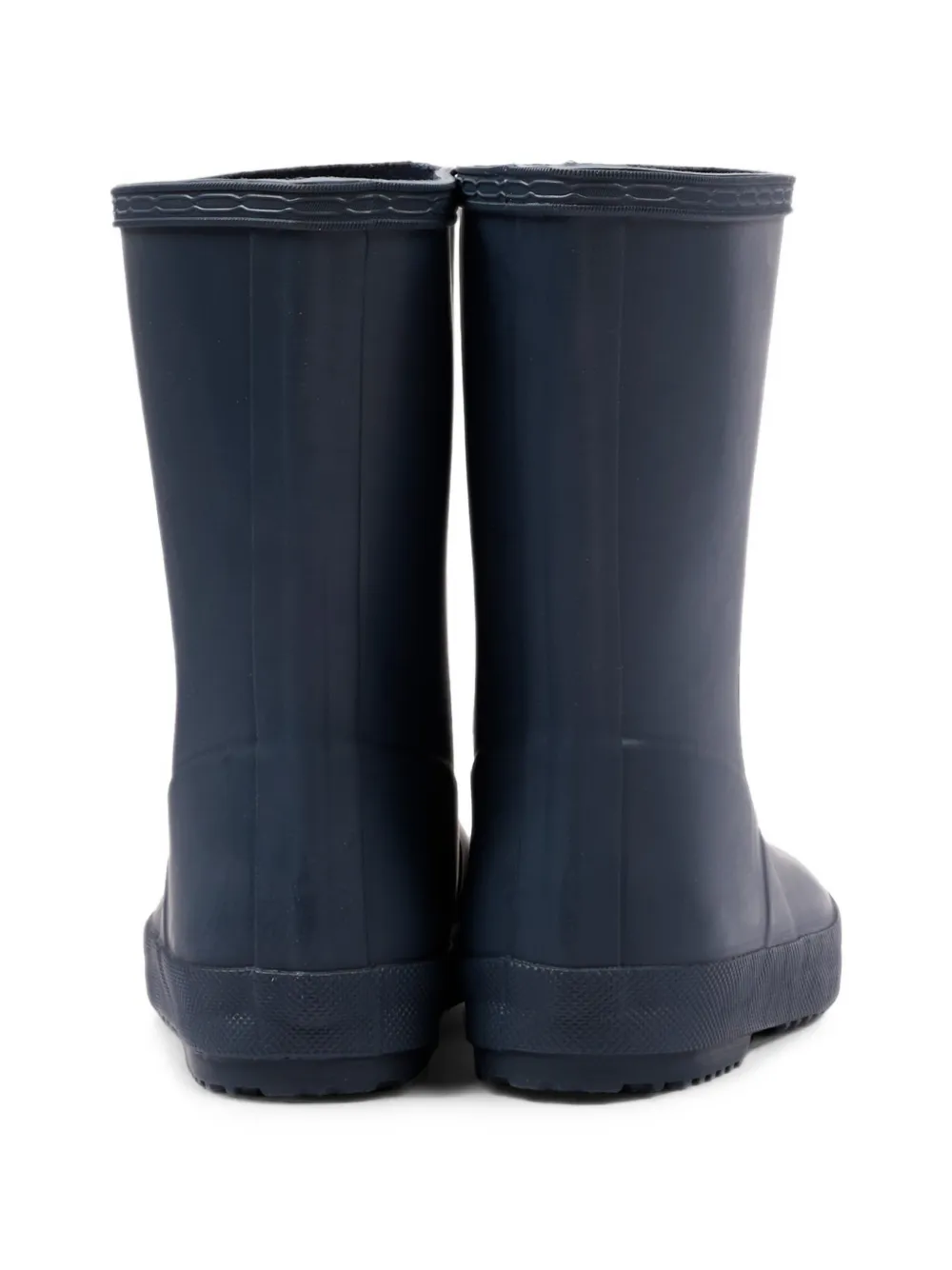 Hunter Kids Originals Wellington logo-patch boots Blauw