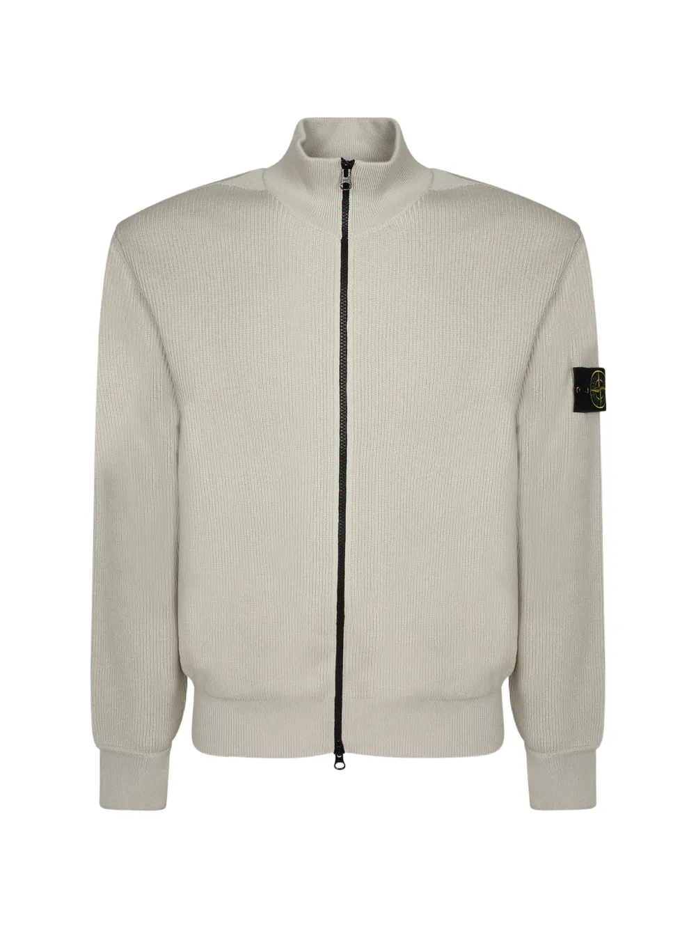 Stone Island 5100126 ribbed soft organic-cotton regular-fit zip-up jumper - Toni neutri