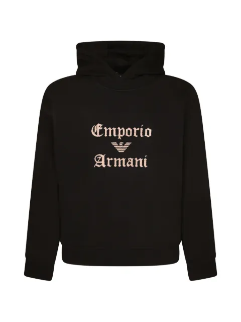 Emporio Armani logo-print hoodie