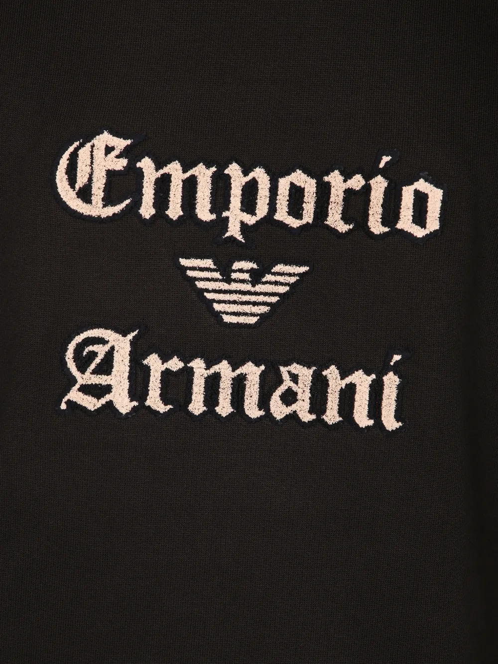 Emporio Armani Hoodie met logoprint Zwart