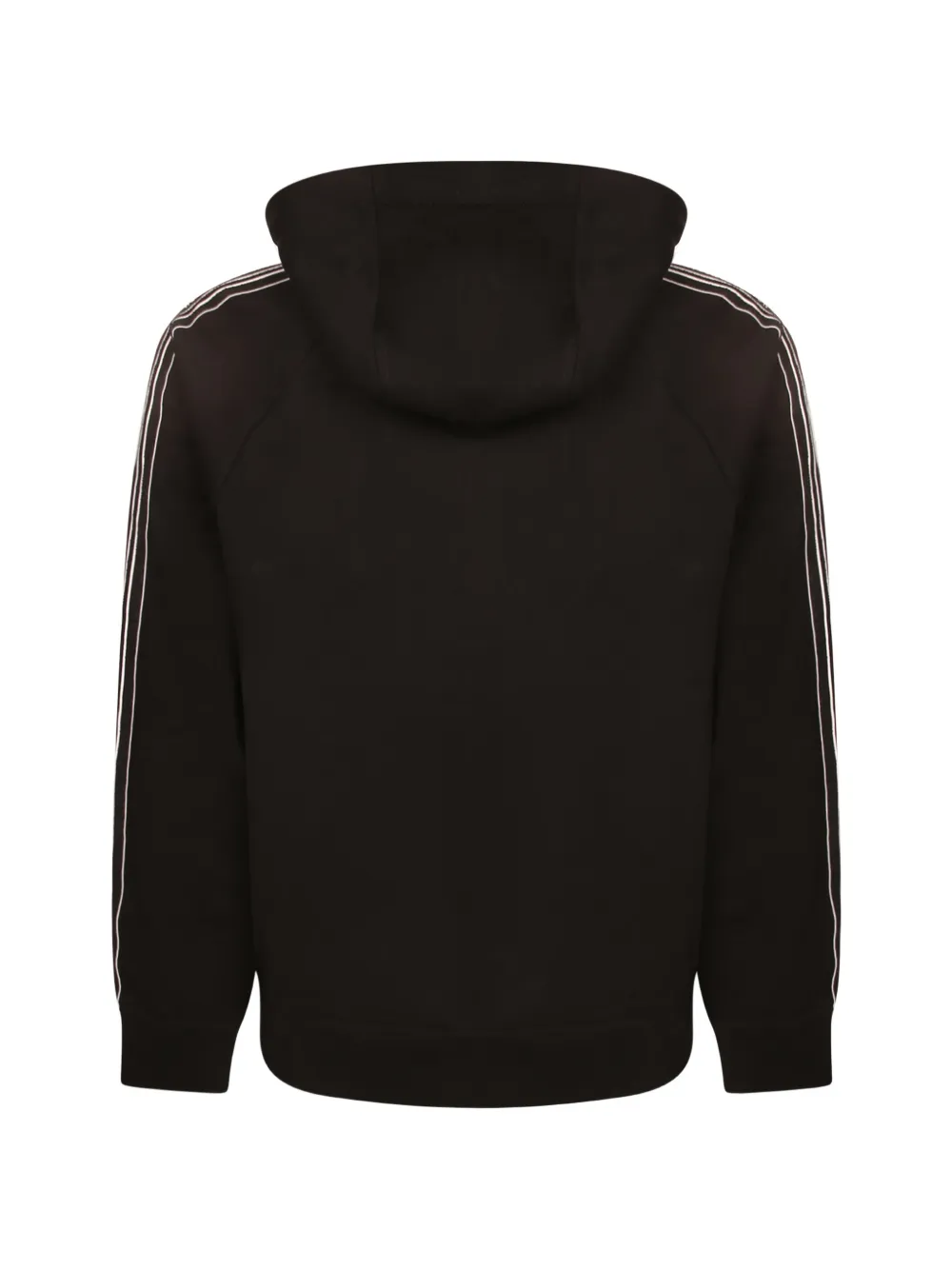 Emporio Armani Hoodie met rits en streep Zwart