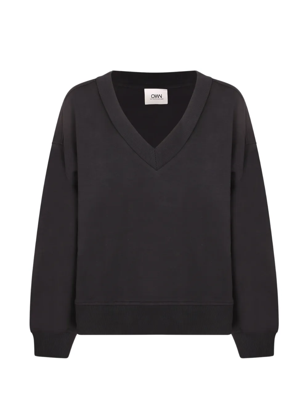 OWN ribbed-trim V-neck sweater