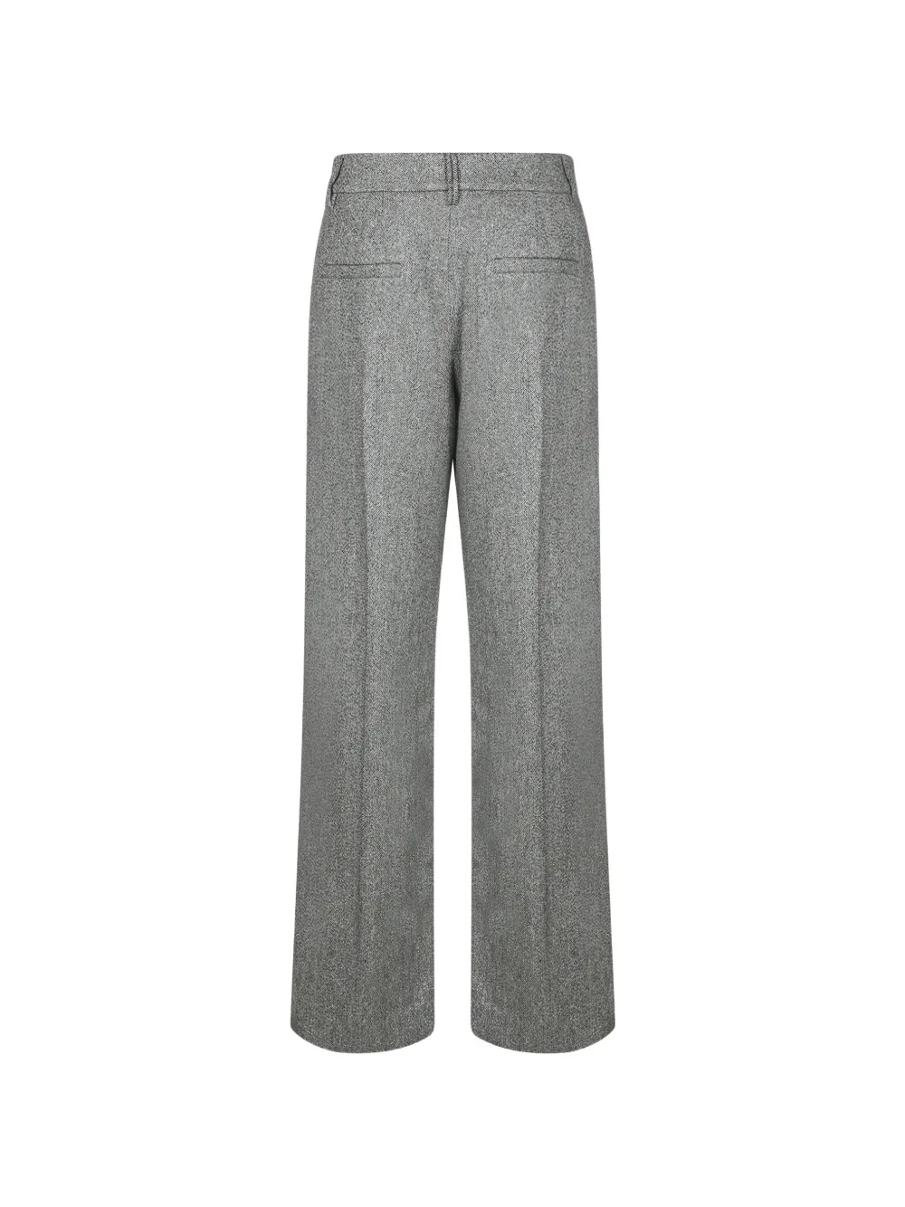 Brunello Cucinelli Palazzo broek met visgraat-patroon Grijs