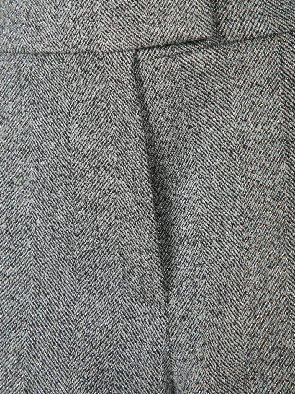 Brunello Cucinelli Palazzo broek met visgraat-patroon Grijs