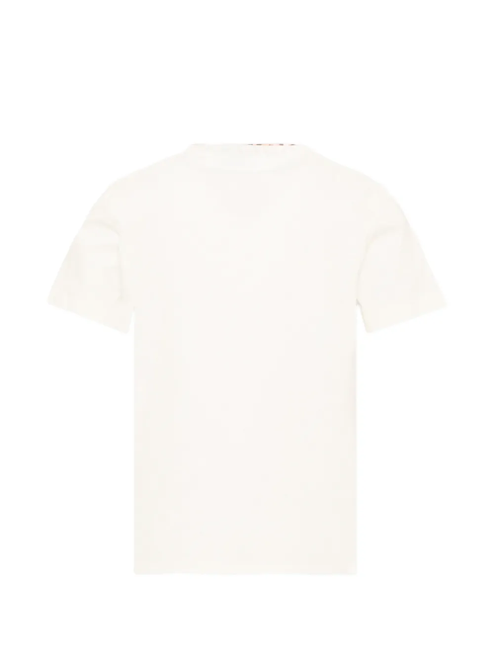 Roberto Cavalli Junior logo-print leopard-collar T-shirt Beige