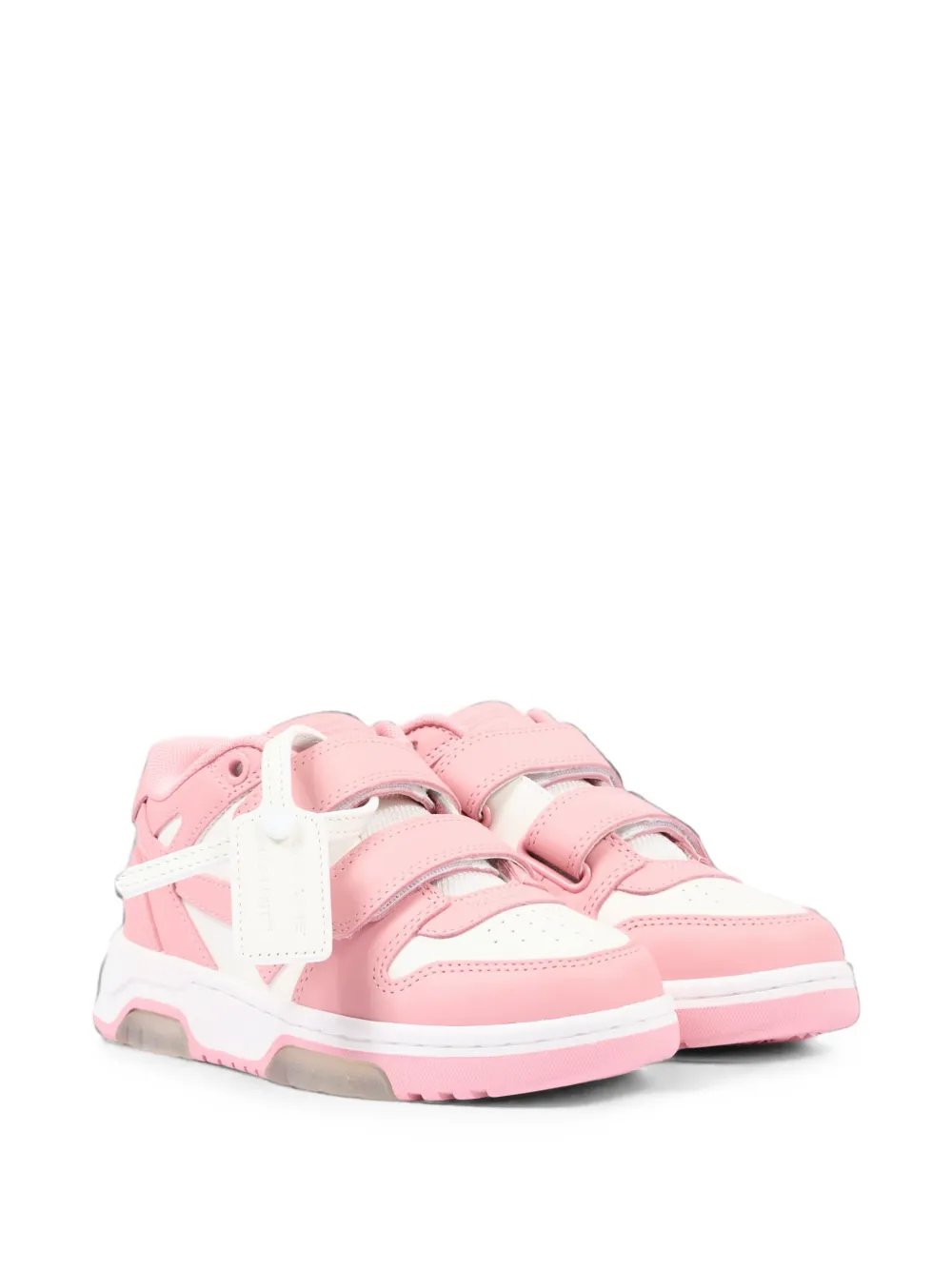 Off-White Kids Out Of Office touch-strap sneakers - Rosa