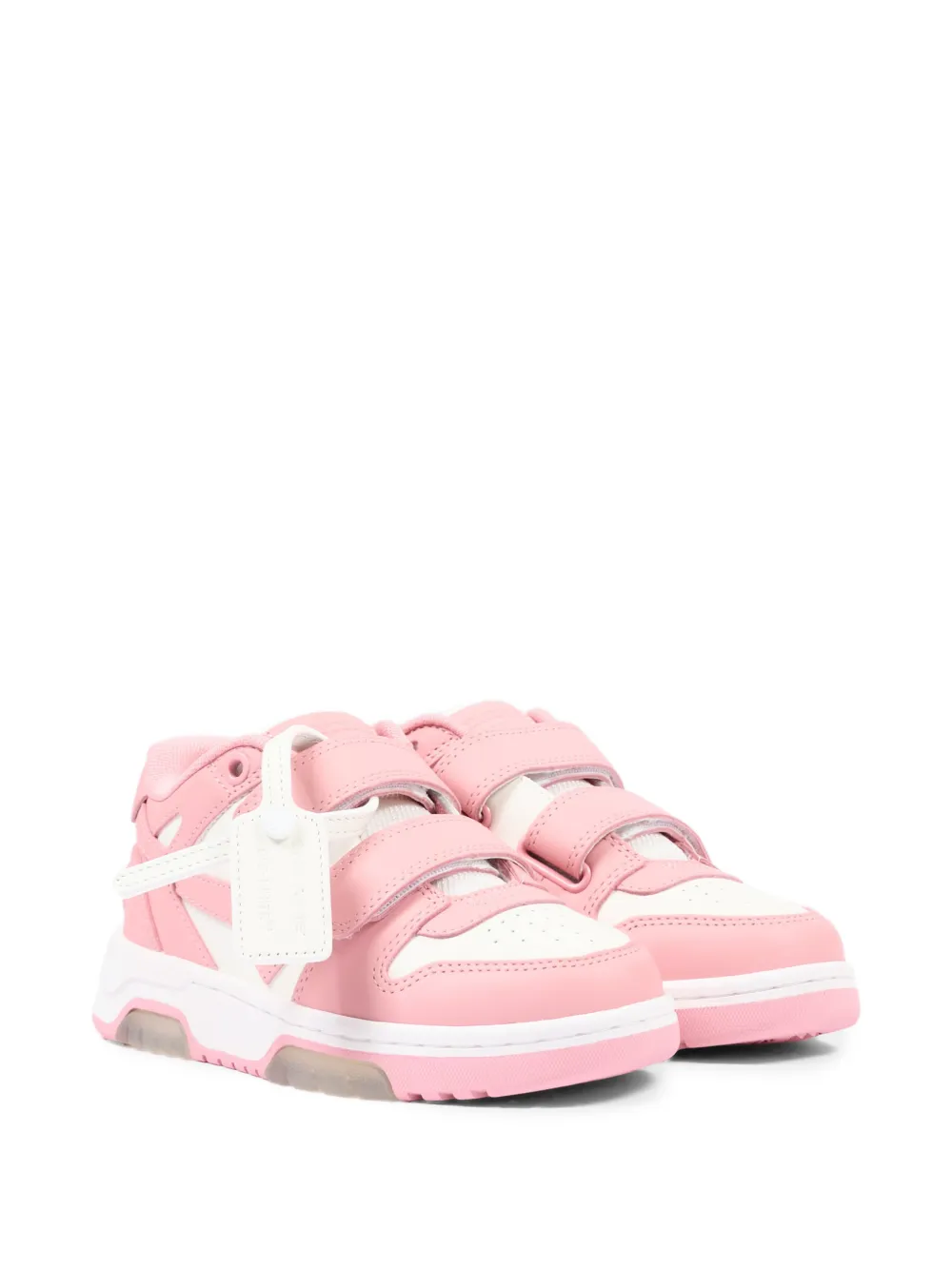 Off-White Kids Out Of Office touch-strap sneakers Roze
