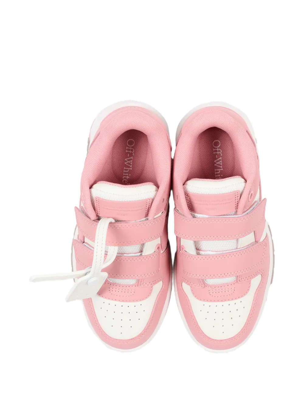 Off-White Kids Out Of Office touch-strap sneakers Roze