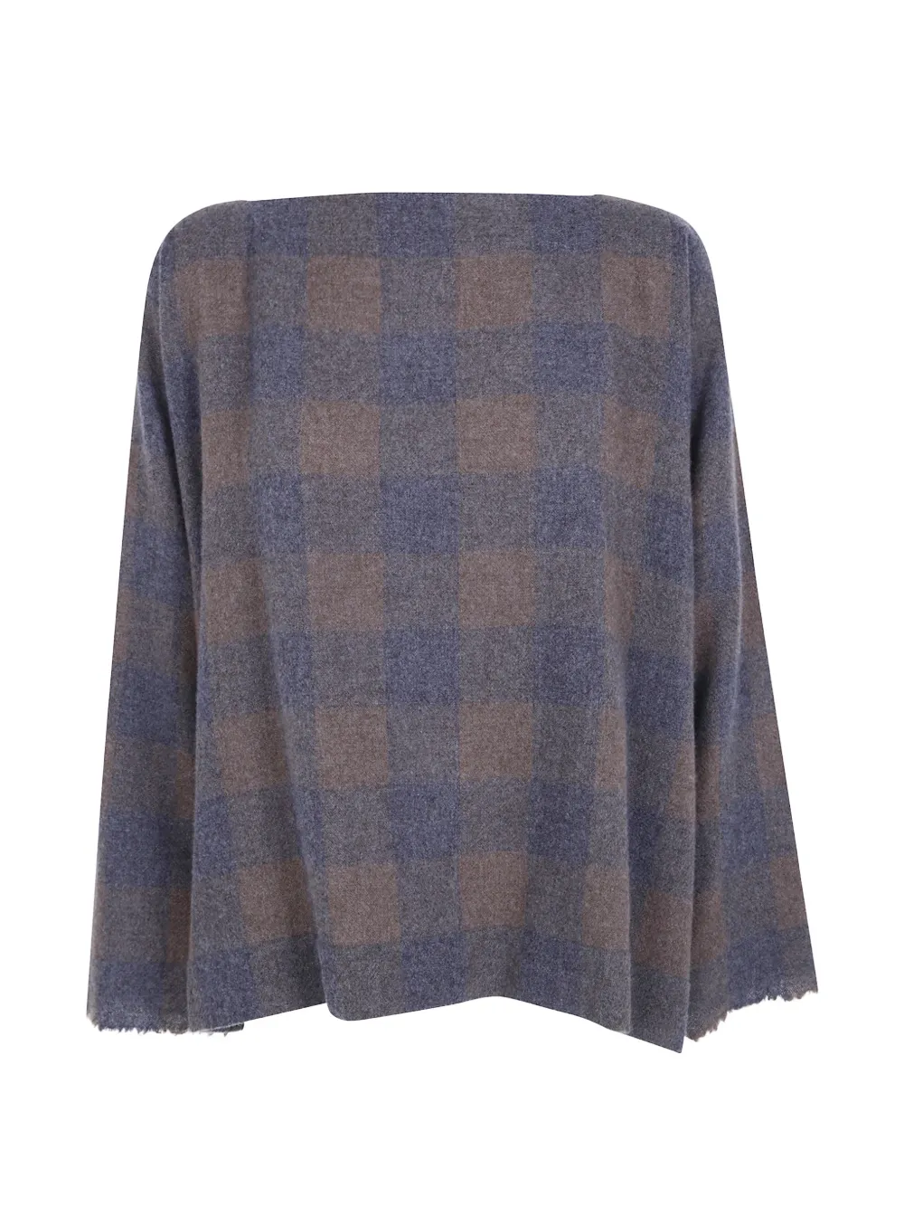 Daniela Gregis check-pattern cashmere sweater - Grau