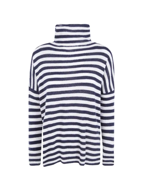 base striped roll-neck sweater