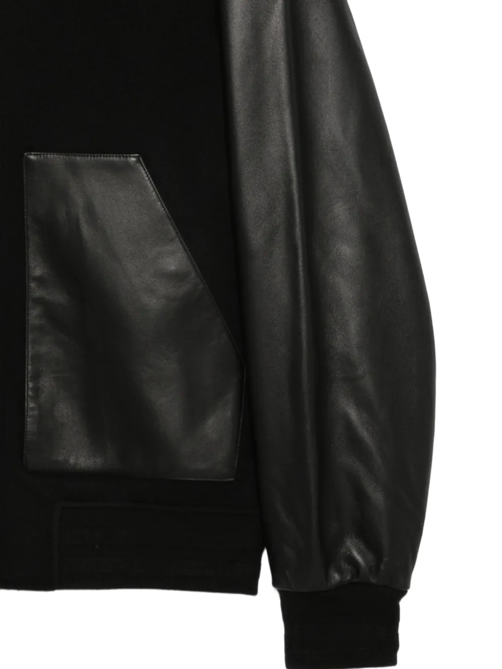 Mackage Tripp bomberjack met leren vlakken Zwart