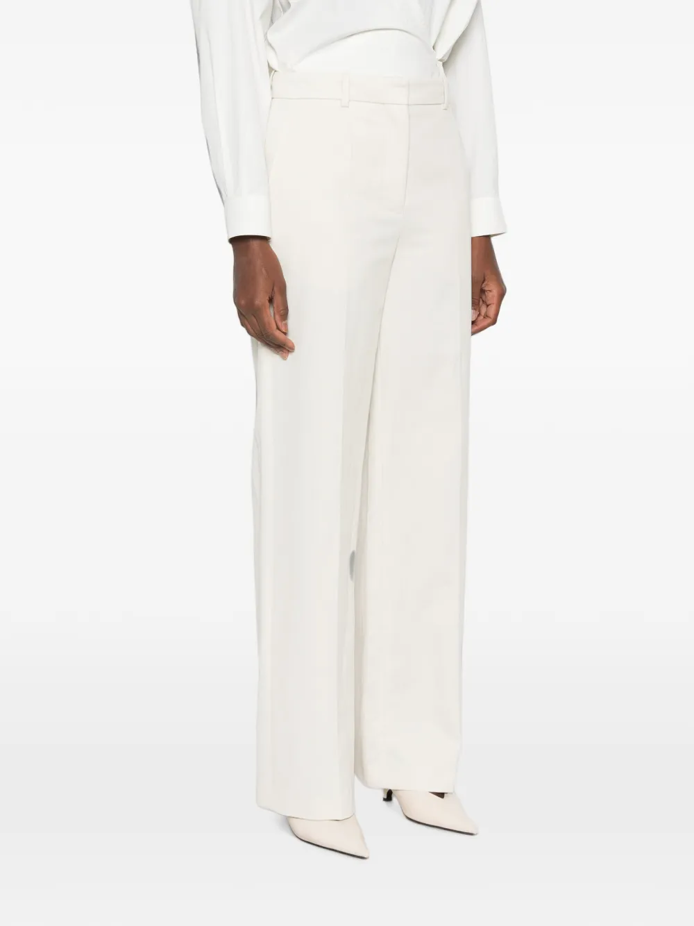 JOSEPH Mitae pantalon van katoen-twill Beige