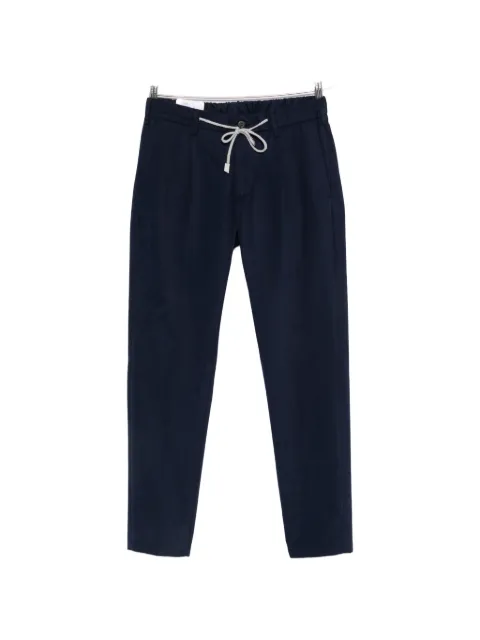Eleventy drawstring-fastening trousers 