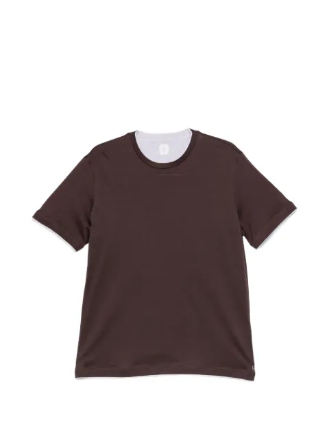 Eleventy contrast-trim T-shirt