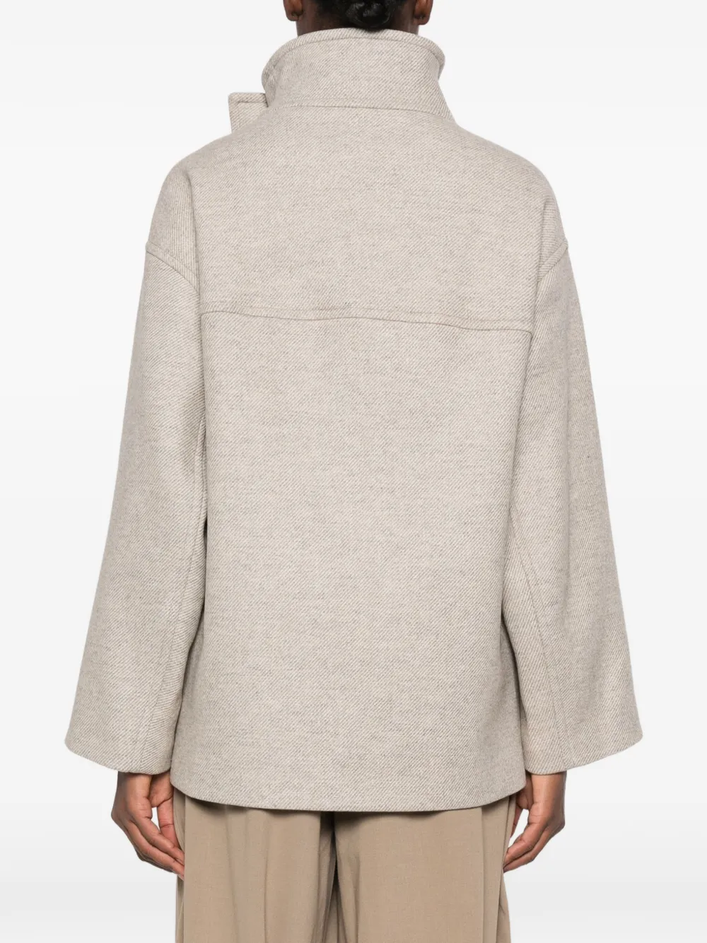 Joseph Isaia Double-breasted Coat In Neutrals