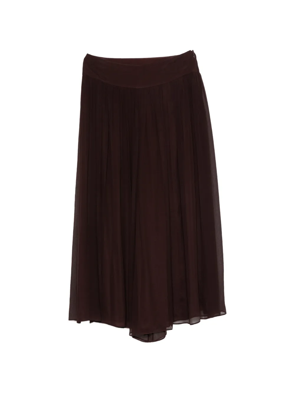 JOSEPH Ale silk chiffon palazzo pants - Marrone