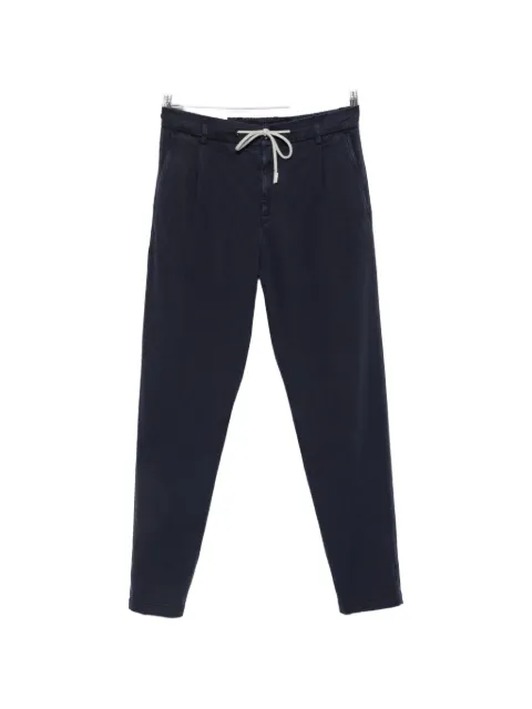 Eleventy drawstring-fastening trousers 