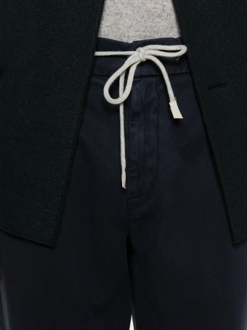 Eleventy drawstring-fastening trousers Blauw