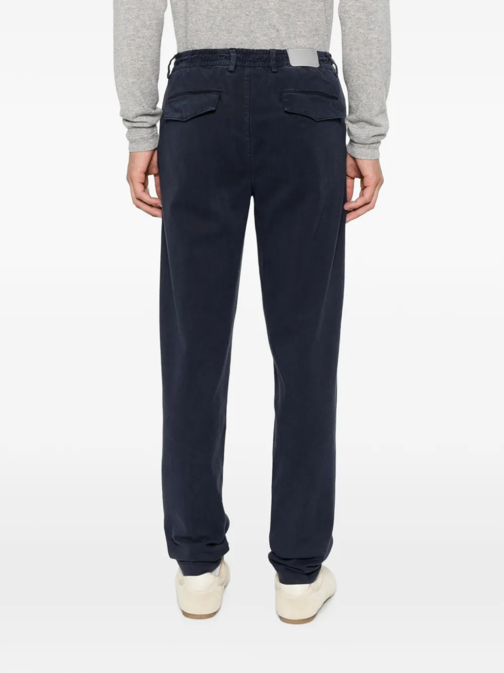 Eleventy drawstring-fastening trousers Blauw
