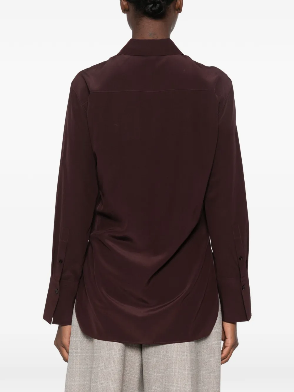 JOSEPH Zijden blouse Bruin