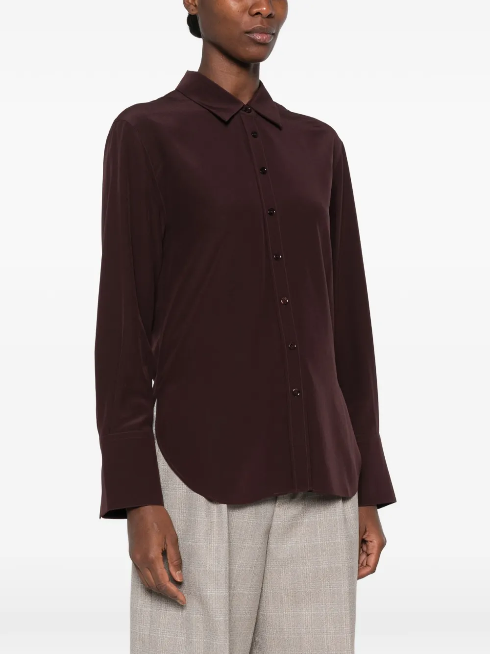 JOSEPH Zijden blouse Bruin