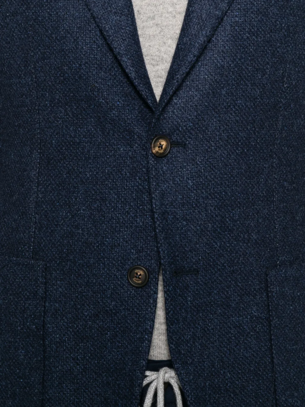 Eleventy Blazer met enkele rij knopen en gekerfde revers Blauw