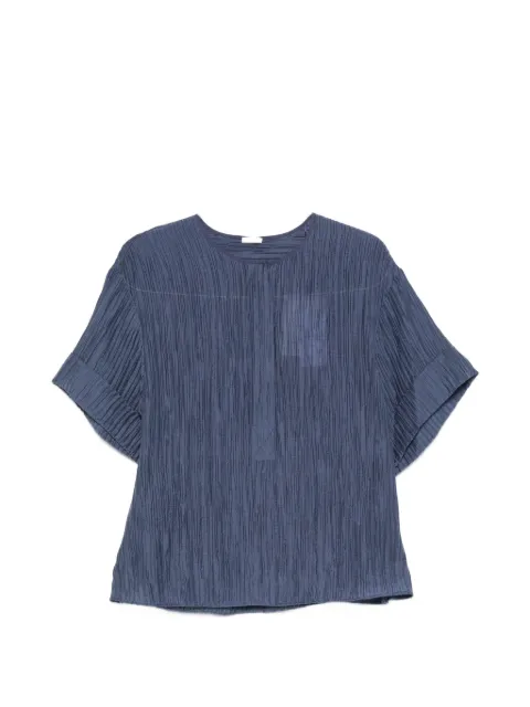 JOSEPH crinkled short-sleeve blouse