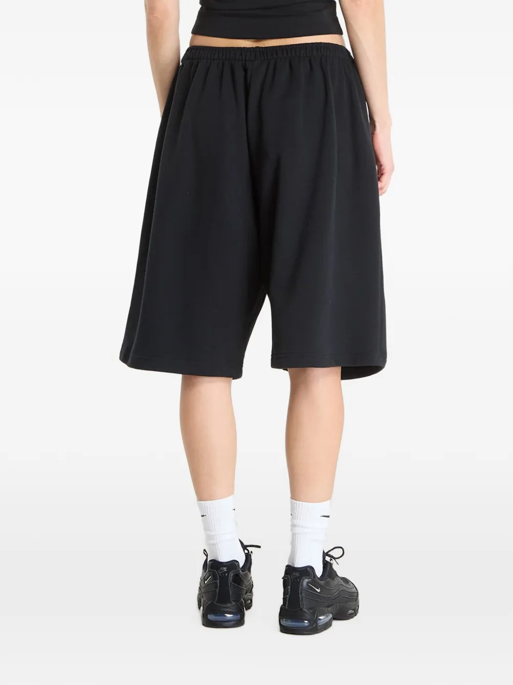 Nike Shorts met geborduurd logo Zwart
