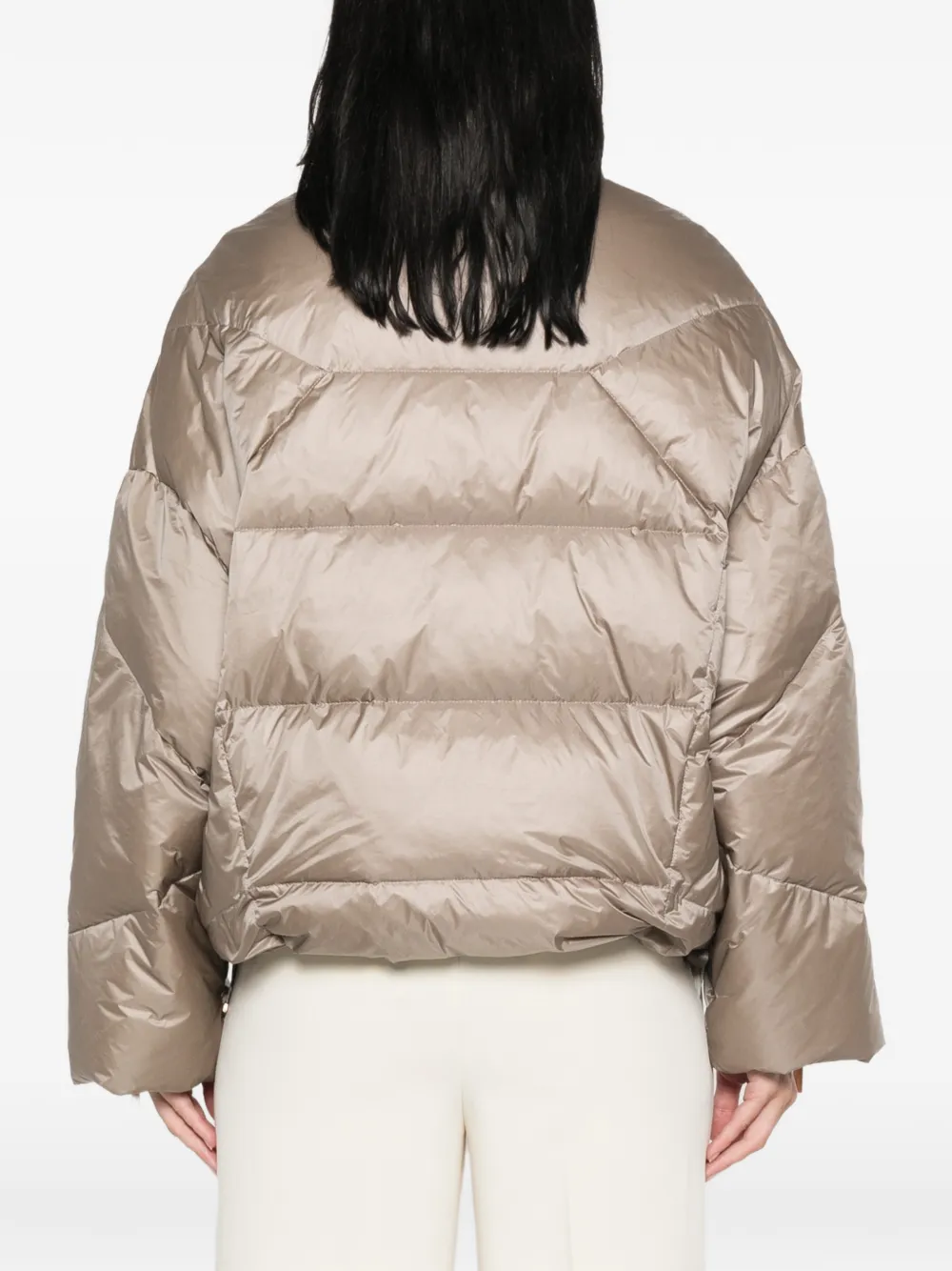 TWINSET quilted puffer coat Beige
