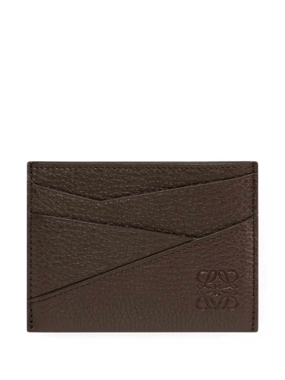 LOEWE Puzzle Edge cardholder - Marrone