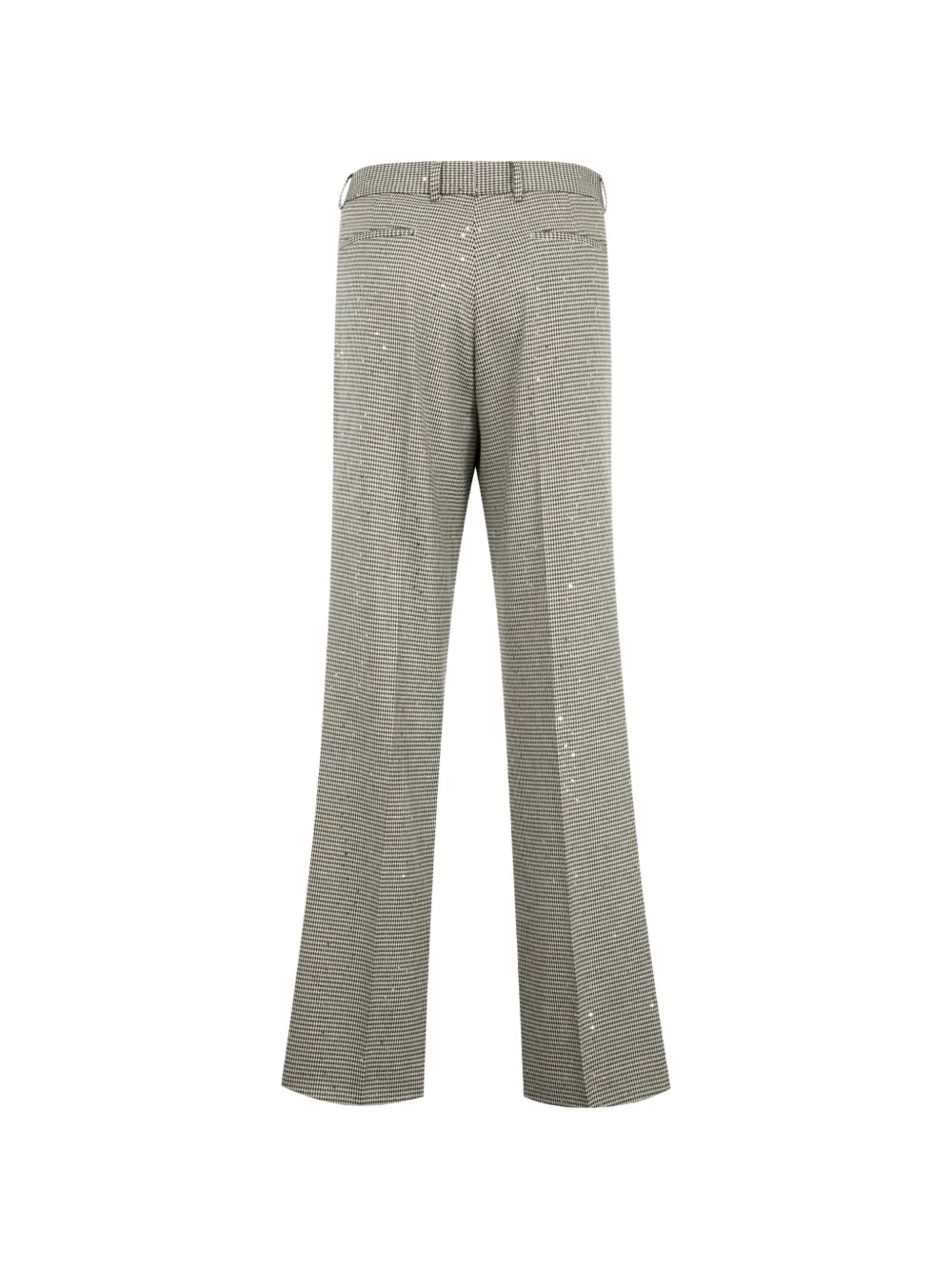 AMIRI Broek verfraaid met pailletten en pied-de-poule print Beige