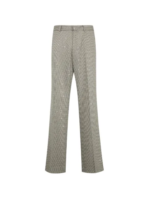 AMIRI sequin-embellished houndstooth-pattern trousers