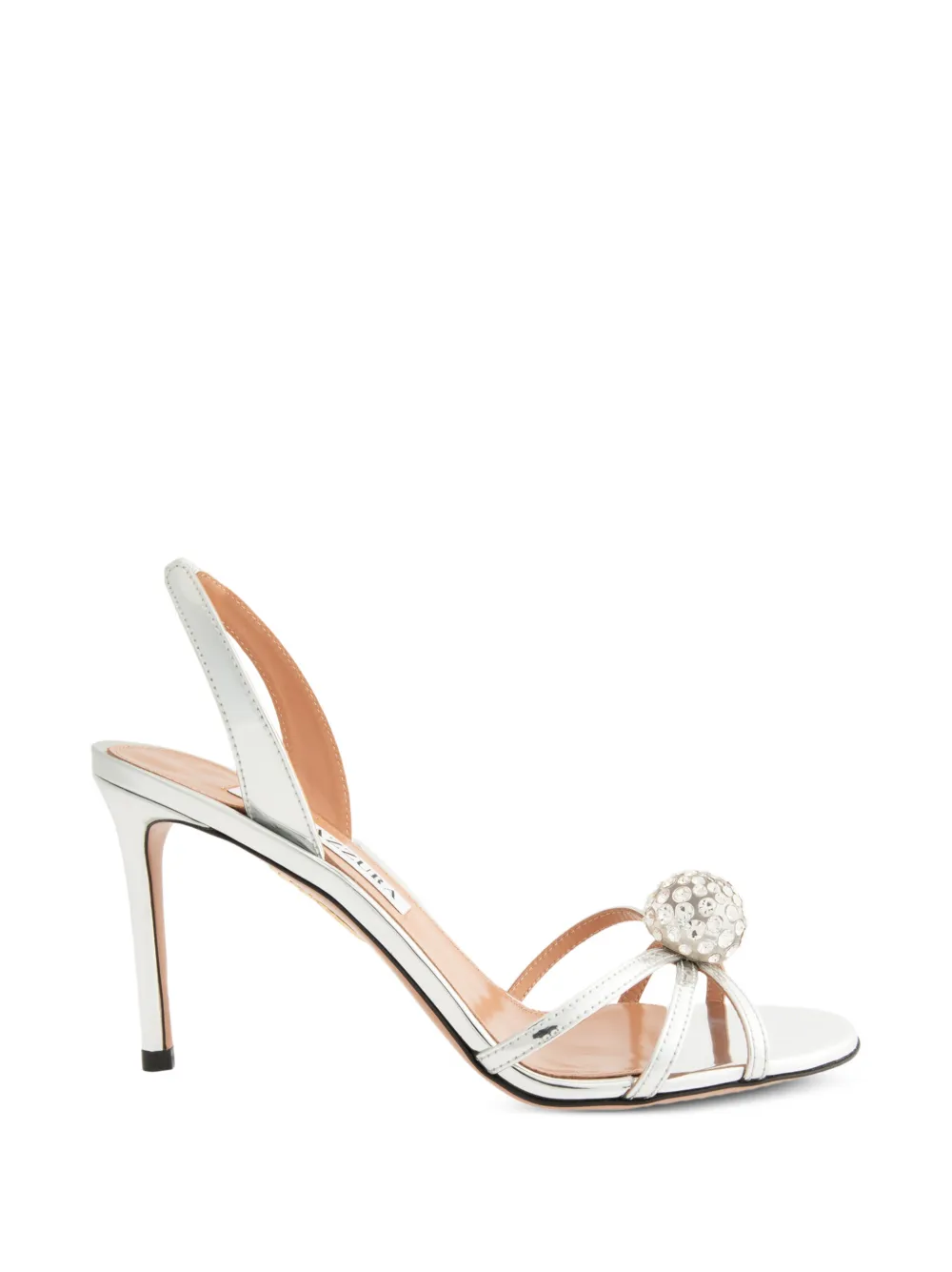 Aquazzura Crystal Bubble sandals Zilver