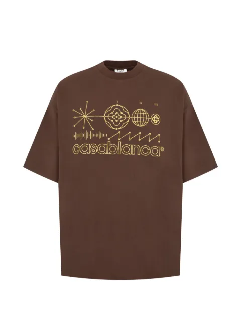 Casablanca graphic-print oversized T-shirt