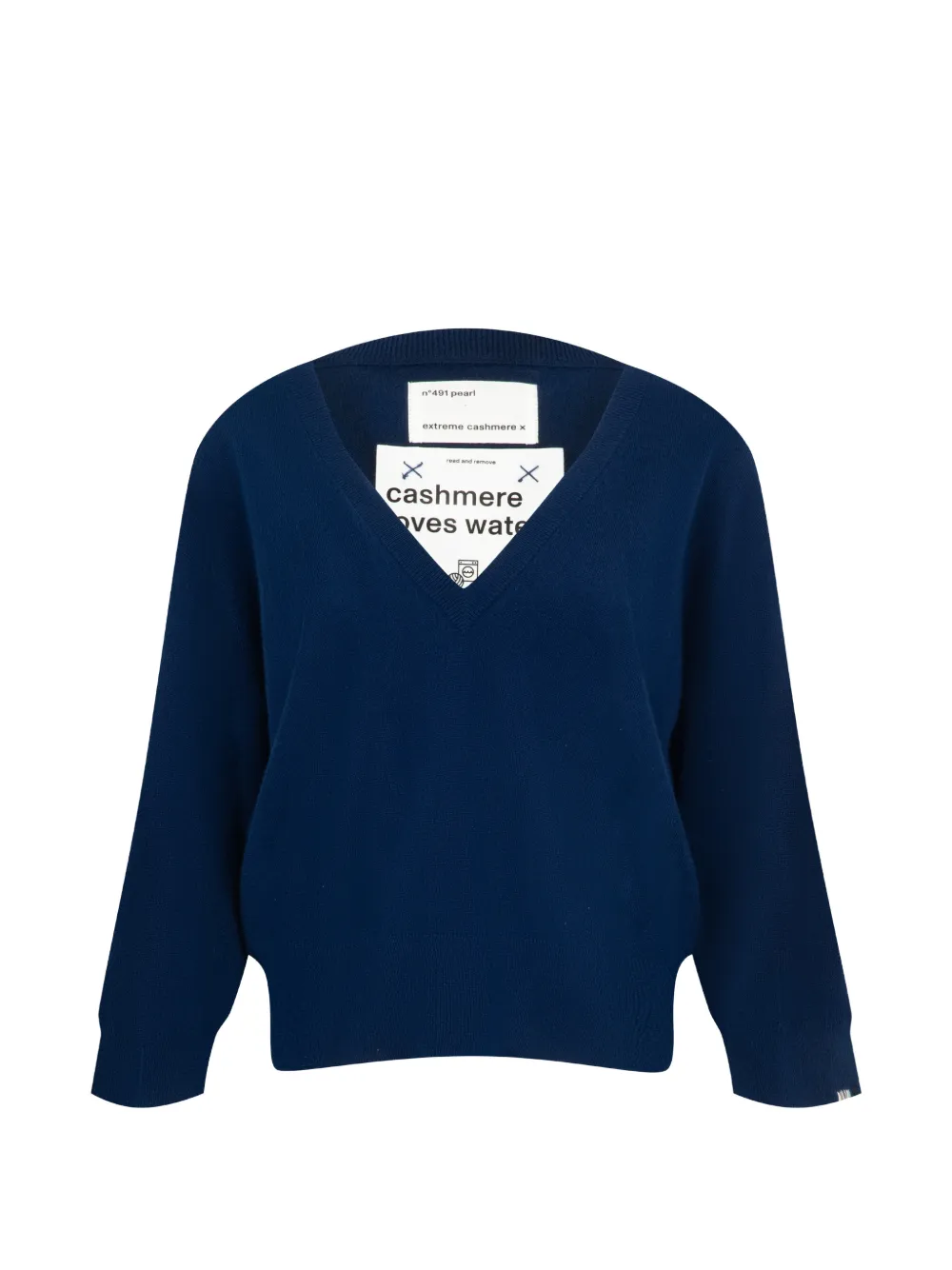 Extreme cashmere n°491 Pearl V-neck sweater Blauw