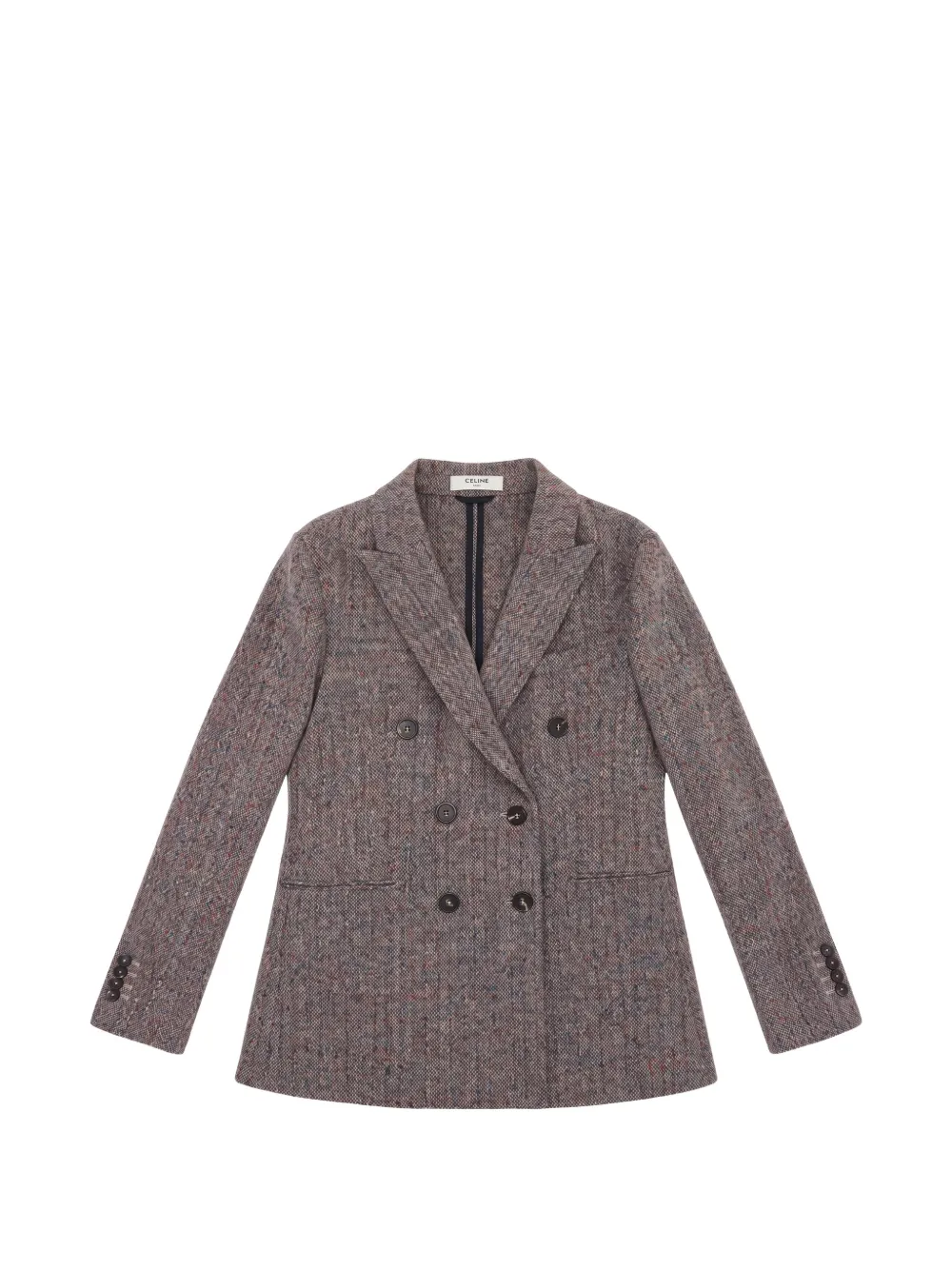 Circolo 1901 herringbone-pattern double-breasted blazer Bruin