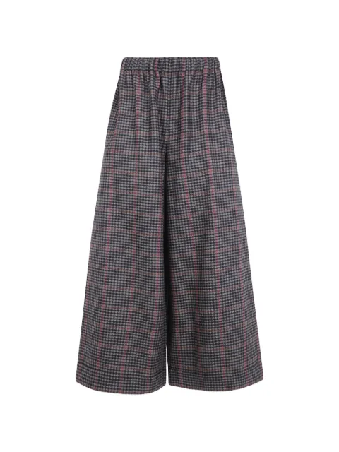 Daniela Gregis check wool palazzo pants