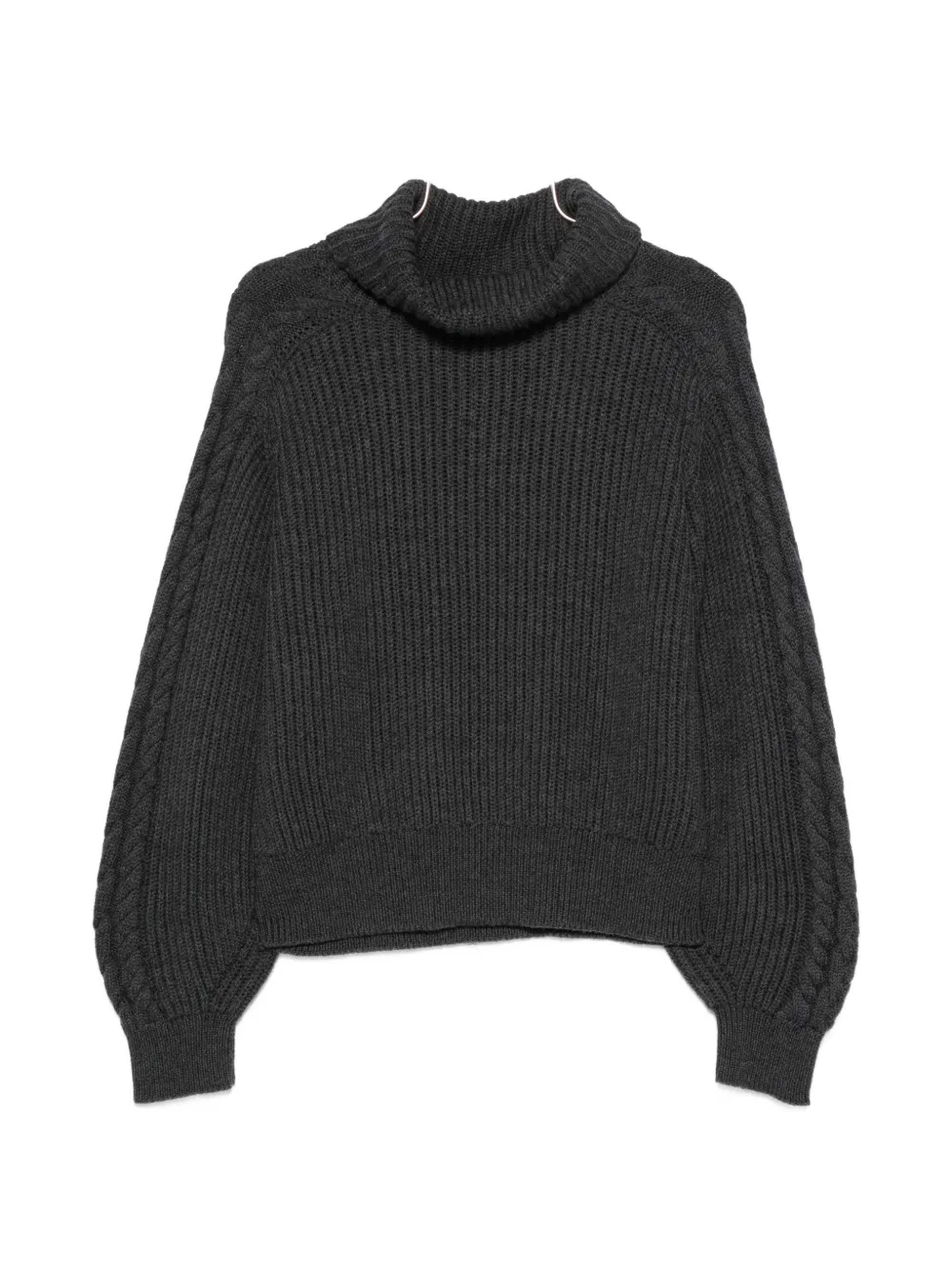 JOSEPH cable-knit roll-neck sweater - Grigio