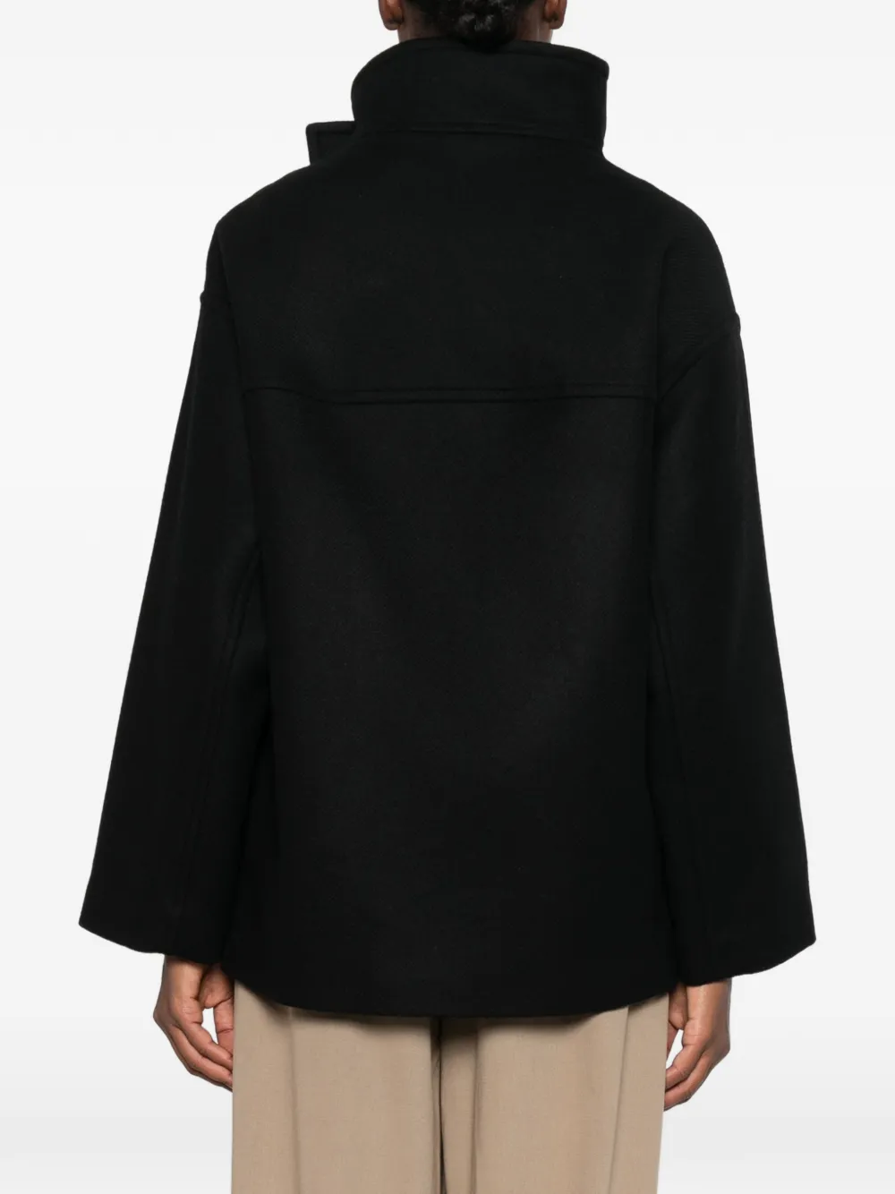 Joseph Isaia Double-breasted Coat In Black