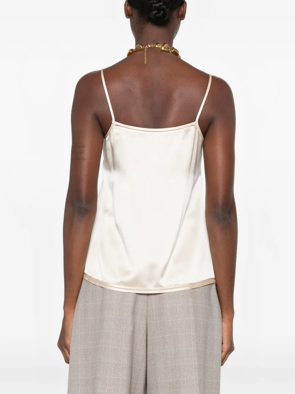 JOSEPH Gaia zijden satijnen blouse Beige