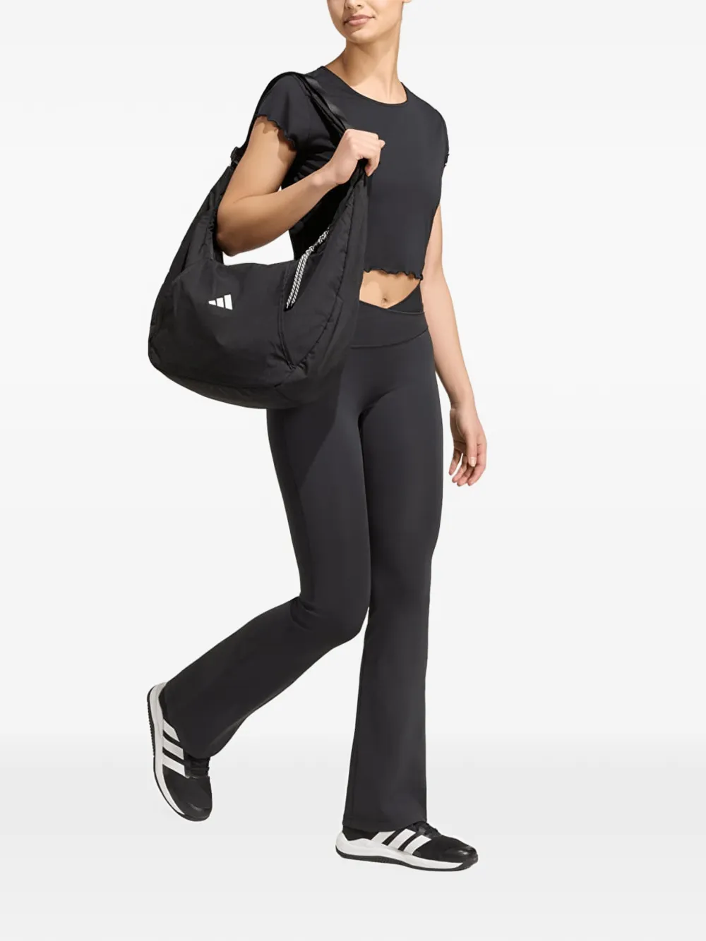 adidas All Me flare leggings Zwart