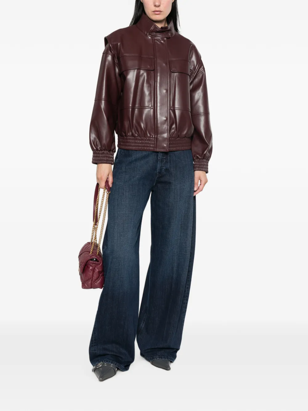TWINSET Jack met hoge hals Rood