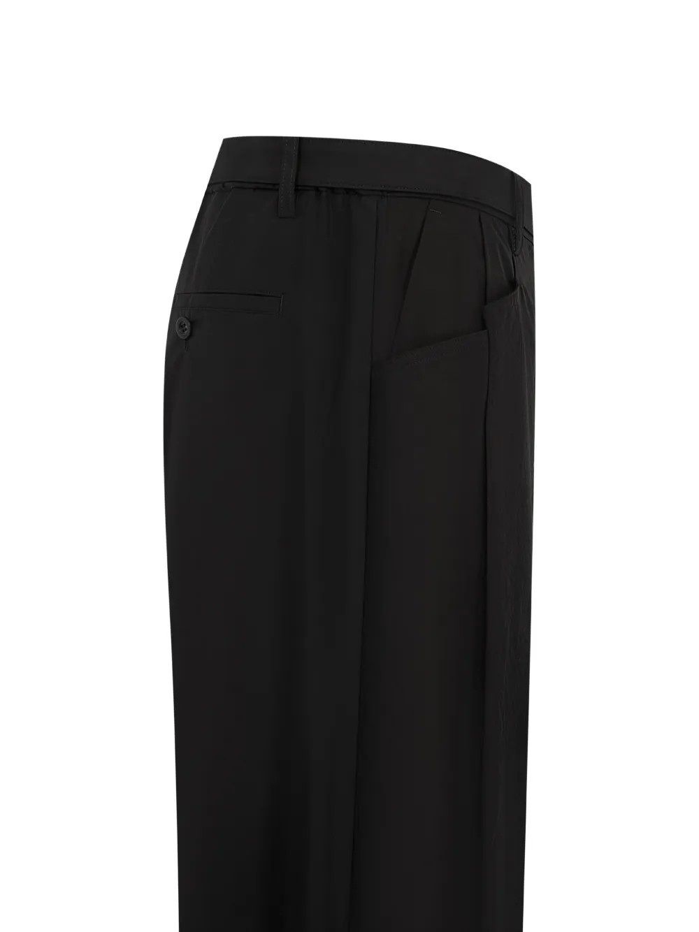 sacai Plooibroek met ceintuur Zwart